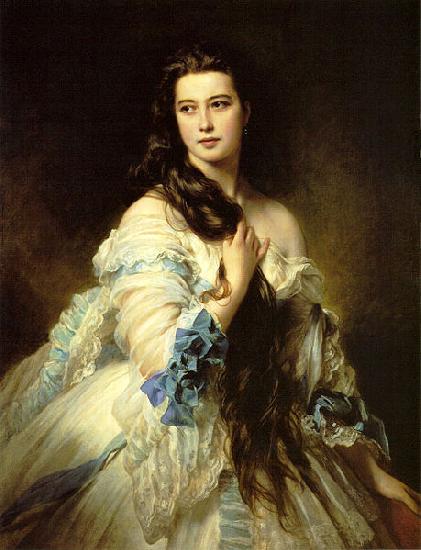 Franz Xaver Winterhalter Barbara Dmitrievna Mergassov Rimsky Korsakova oil painting picture